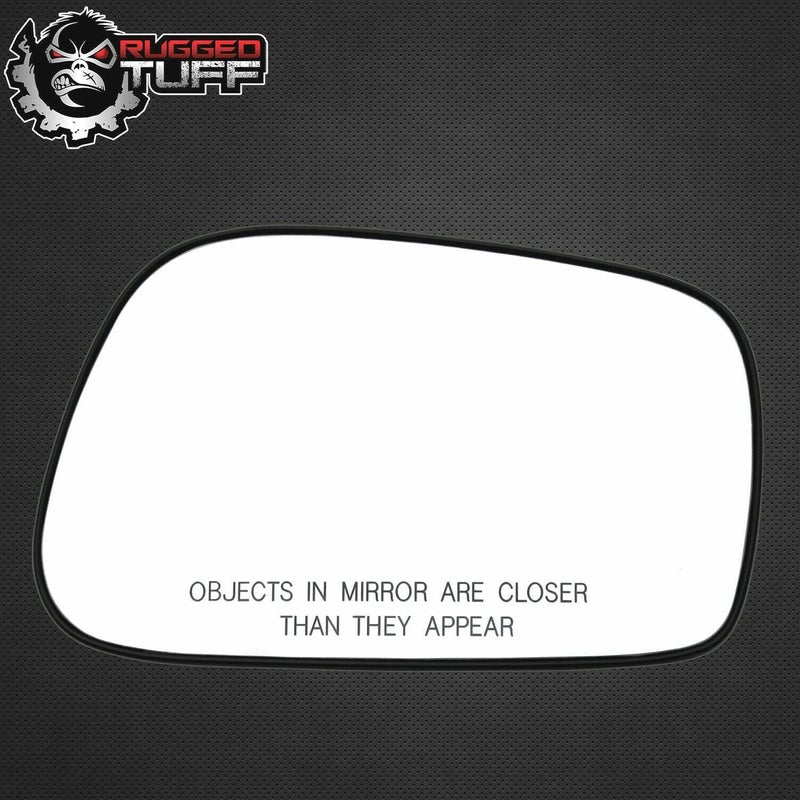 Rugged TUFF Passenger Side Mirror Glass Assembly With Plastic Backing Plate (Non-Heated) Compatible with 2003-2008 Toyota Corolla Matrix, Pontiac Vibe - Image 5